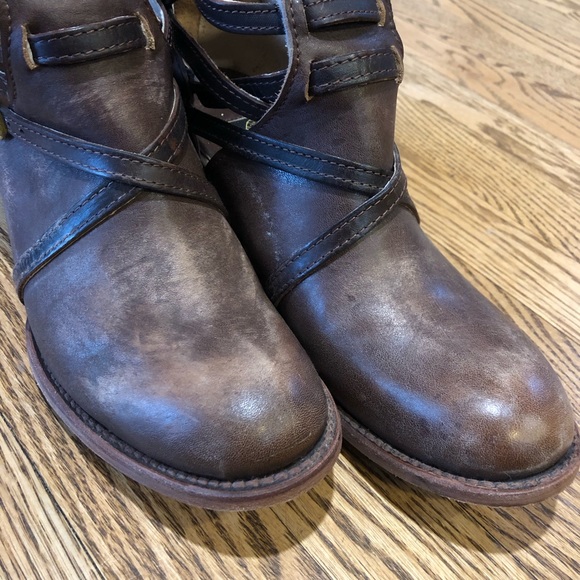 Freebird by Steven Stair Boot Strappy Ankle Brown - Picture 10 of 11